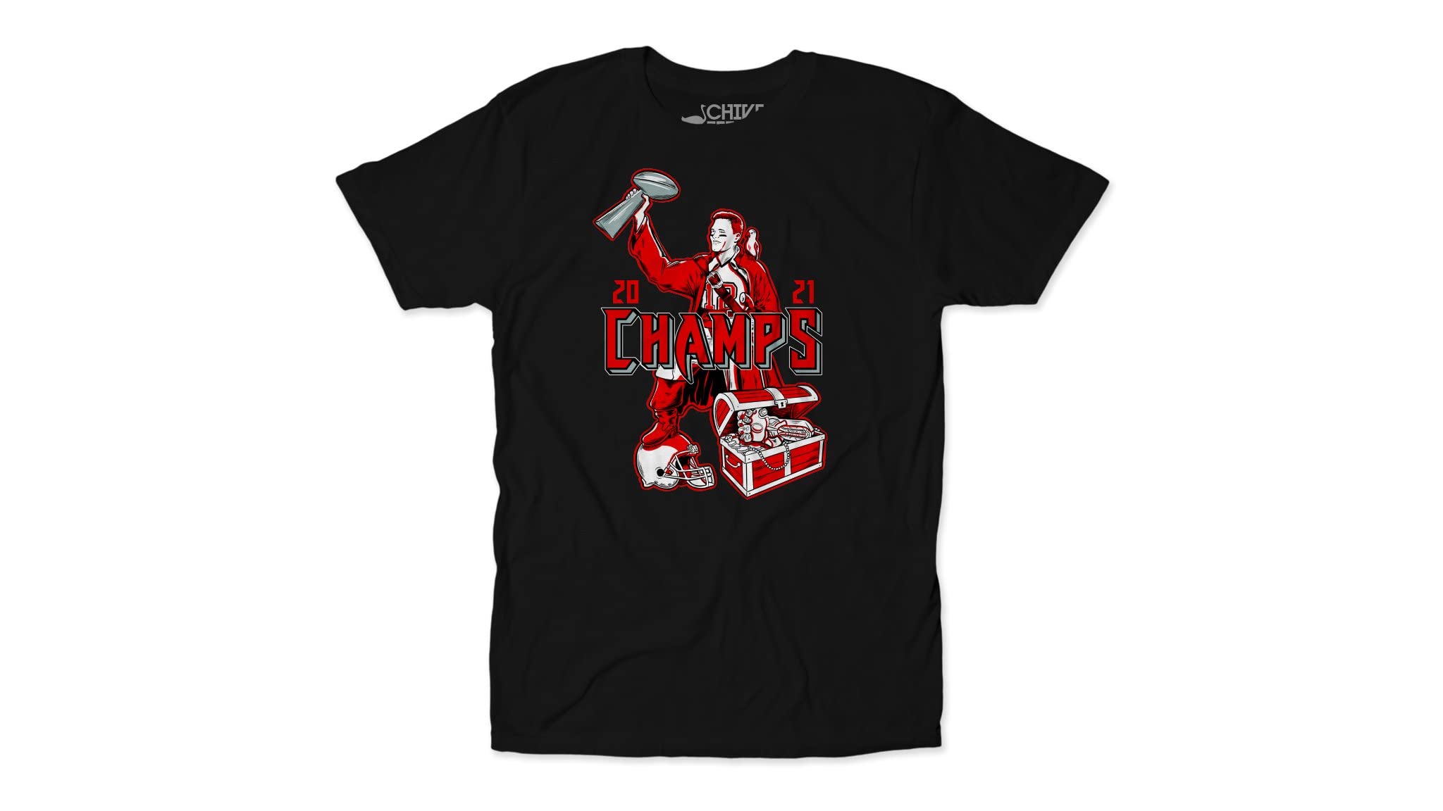 theCHIVE Men's Brady The Champ T-Shirt - Comfortable Cotton Tee for Casual Wear, Sports & Everyday Outfits