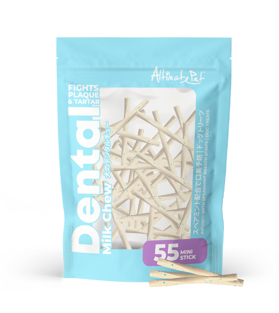 Altimate Pet Dental Dog Chews for Teeth Cleaning - Milk & Spearmint Flavor - Reduce Plaque & Tartar - Healthy Dental Treats for Small, Medium & Large Dogs - Perfect for Daily Oral Care & Fresh Breath
