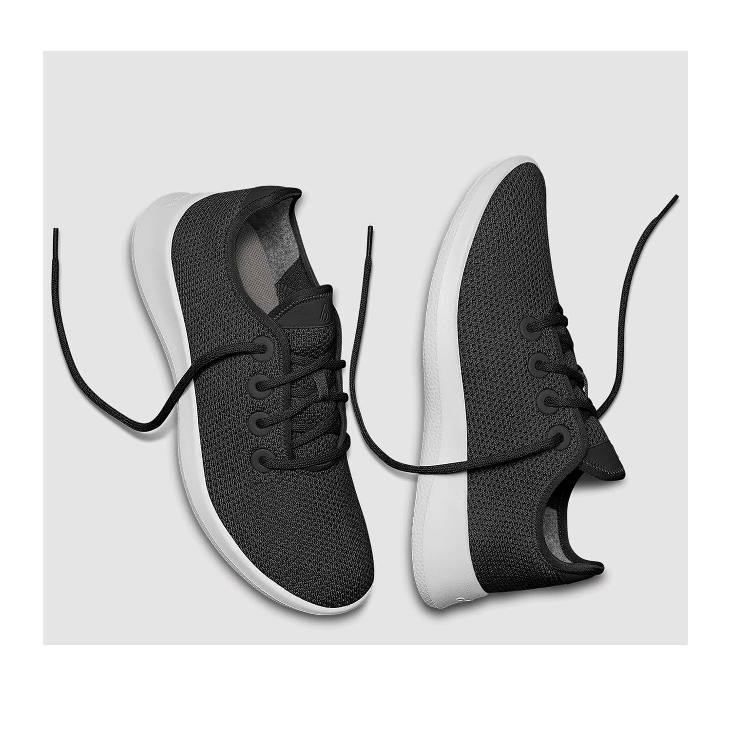 Allbirds Women's Tree Runner Sneakers - Black & White Comfortable Eco-Friendly Running Shoes for Women | Perfect for Jogging, Gym Workouts & Casual Wear