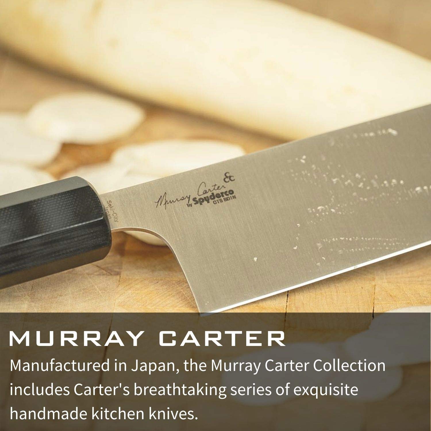 Spyderco Murray Carter Premium Japanese Kitchen Knives - High-Performance Chef Knives for Culinary Professionals | Perfect for Sushi, Meat Cutting & Precision Cooking
