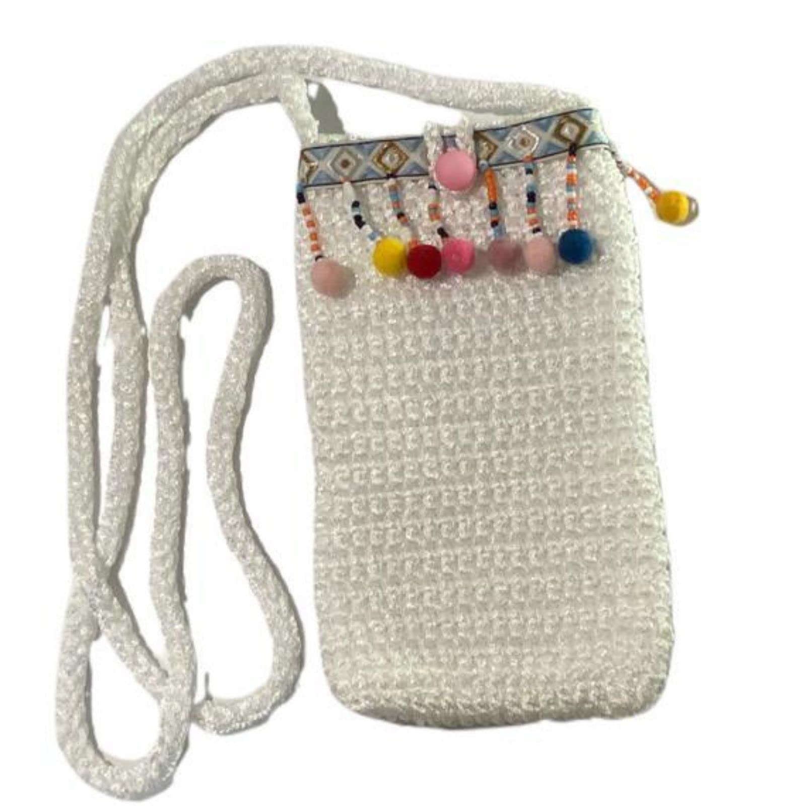 Unisex Small Crossbody Bag - 100% Handmade Cell Phone Holder & Phone Bag - Perfect for Travel, Shopping, and Everyday Use