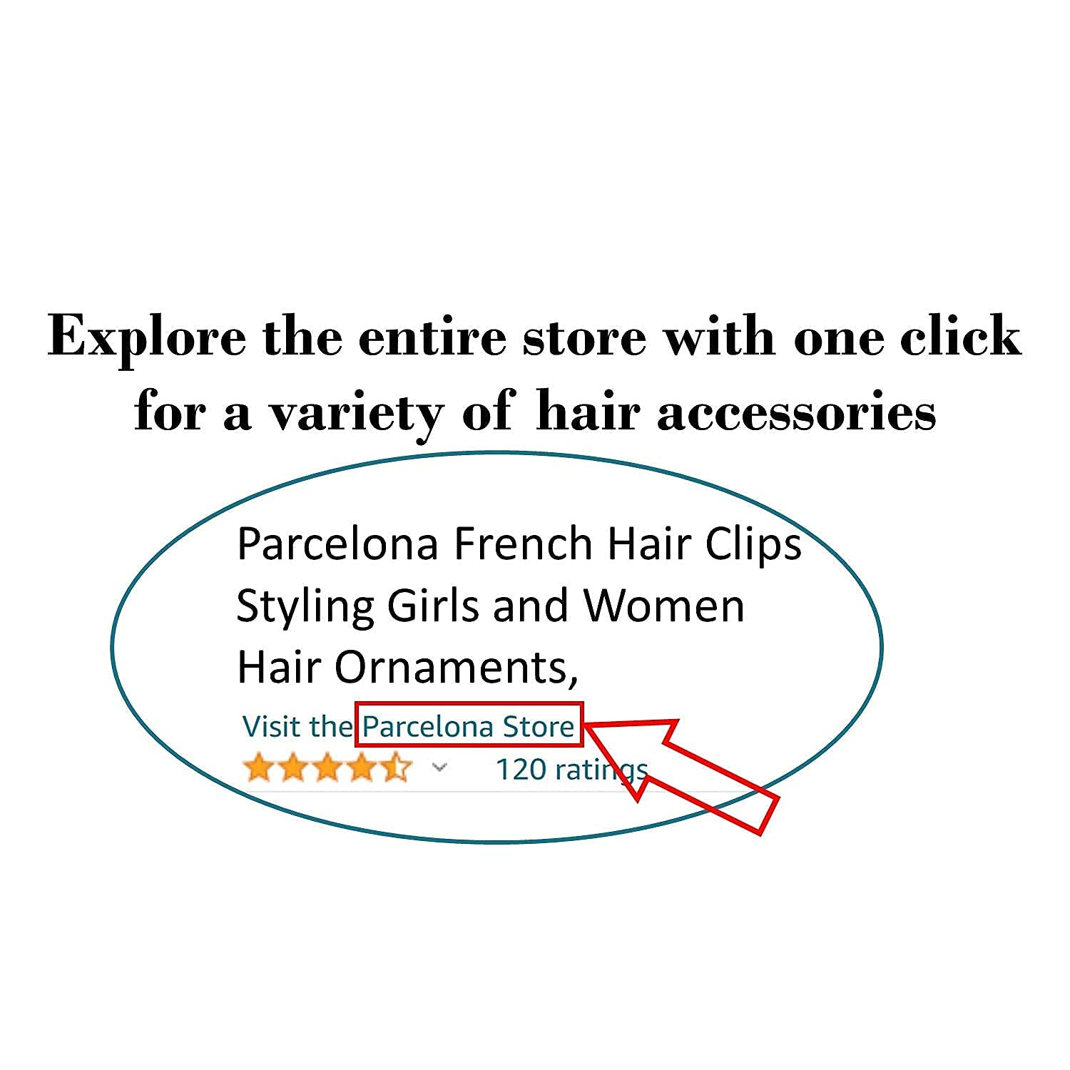 Parcelona French Oval Large Gray Black Hair Barrette Clip for Women & Girls – Handmade in France for Thick Hair, Strong Hold, No Slip – Durable Fashion Hair Accessories for Weddings, Parties & Everyday Style