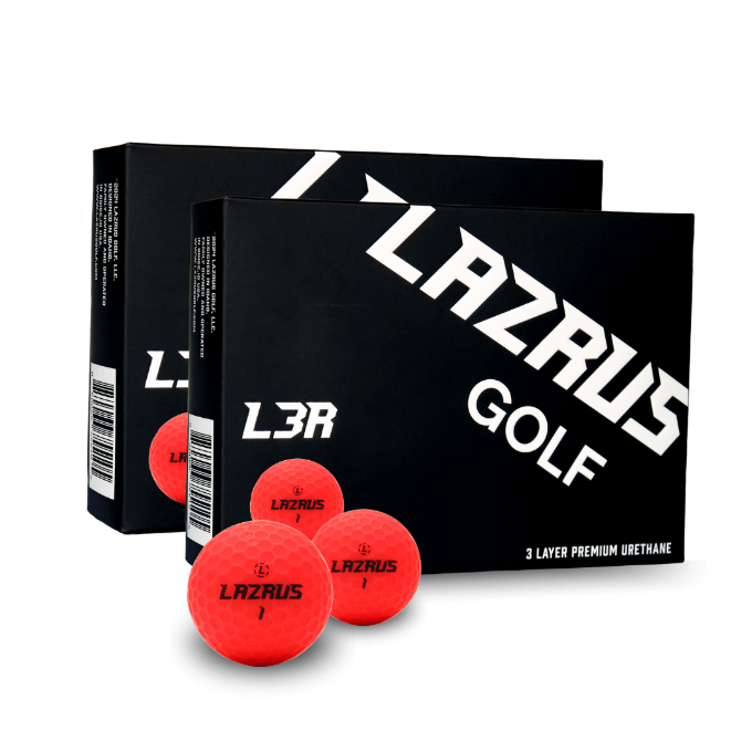 Lazrus L3R Premium 3-Piece Urethane Golf Balls for Men & Women - High Performance, Soft Feel, Long Distance - Perfect for Tournament Play & Practice Rounds
