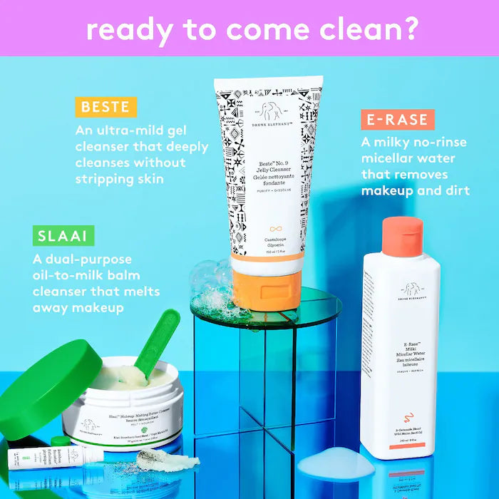 Drunk Elephant Milki Micellar Water - Gentle Makeup Remover & Cleanser for All Skin Types | Perfect for Daily Skincare Routine & Travel