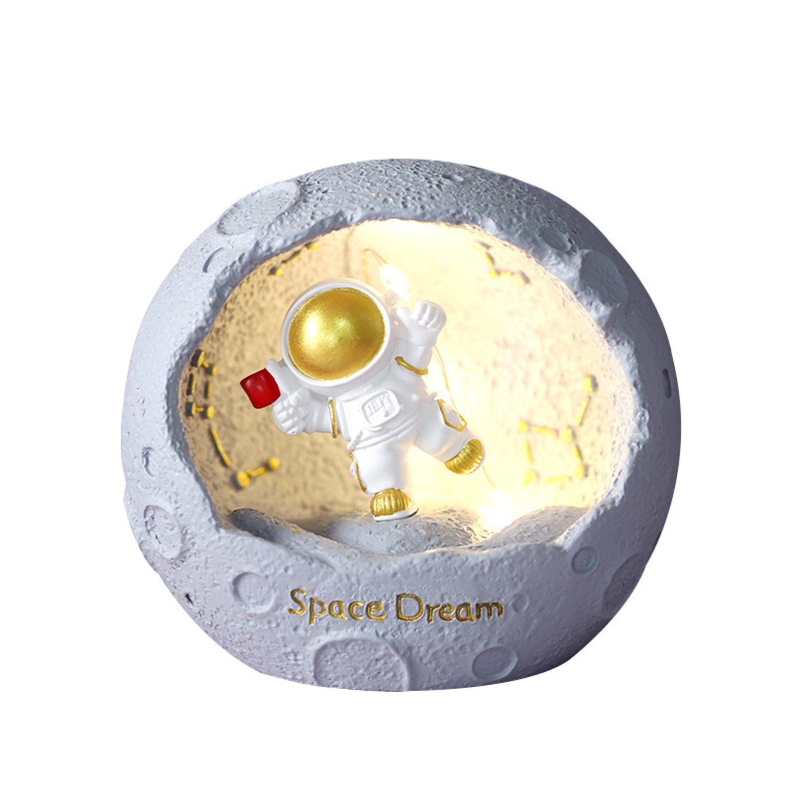 Fliyy Astronaut Night Light - Cute Cartoon Astronaut LED Lamp for Kids Room, Bedside, Desk Decor - Perfect Gift for Students, Children & Space Lovers - Ideal for Bedtime, Study & Nursery Decor