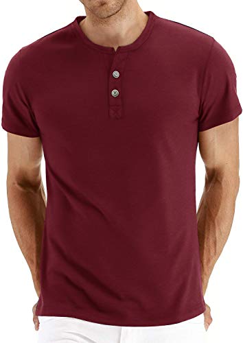 0 Short Sleeve Wine Red
