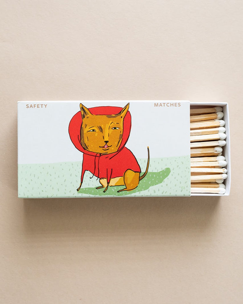 Premium Hoodie Pup Safety Matches - Waterproof & Windproof for Outdoor Adventures, Camping, and Emergency Use