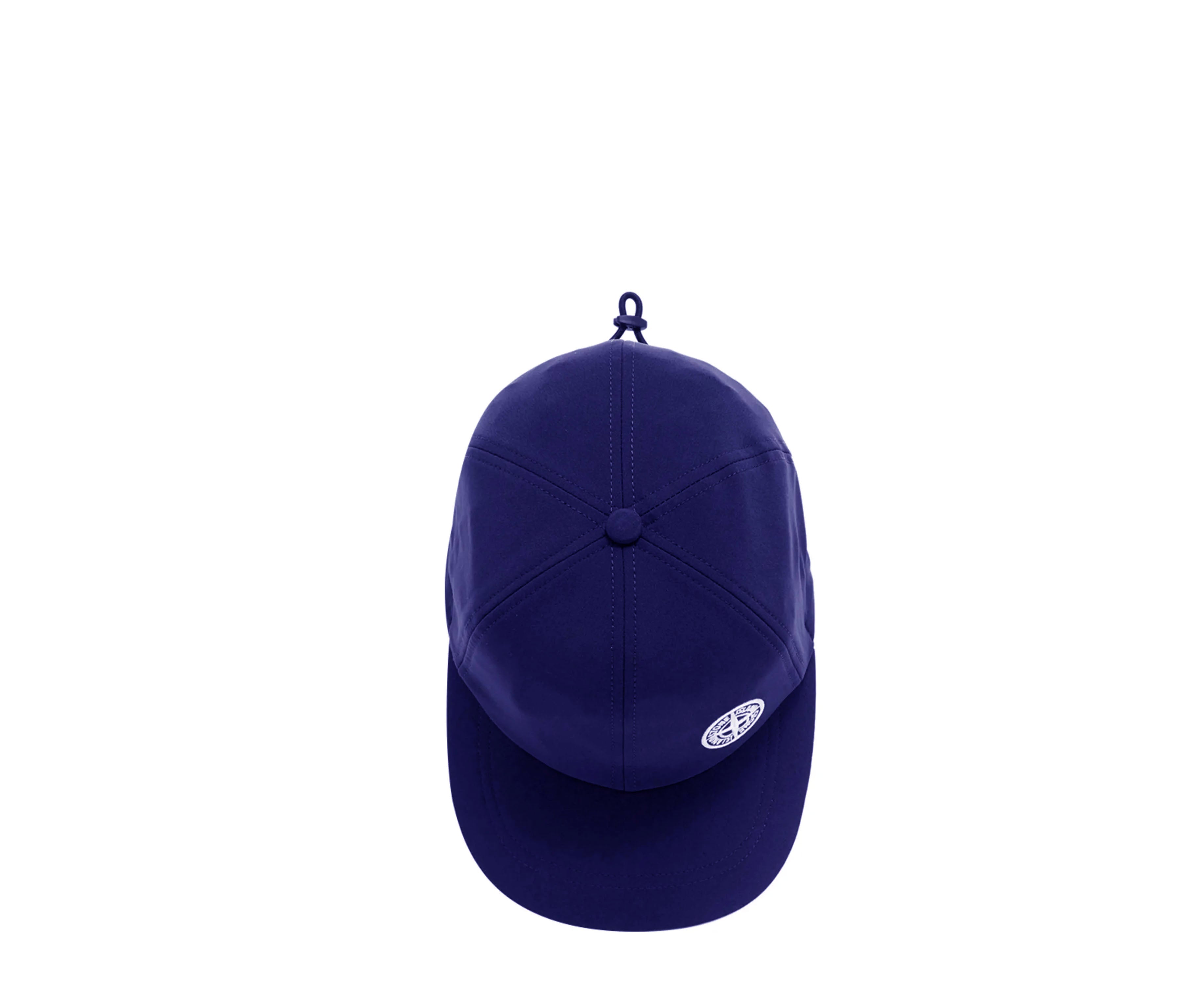 Stone Island Blue Soft Shell R Cap - Lightweight Water-Resistant Men's Baseball Hat for Outdoor Sports & Casual Wear