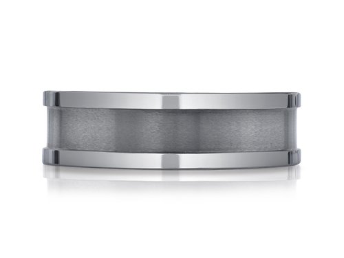 FJC Finejewelers 7mm Comfort Fit Tungsten Carbide Wedding Band for Men - Durable & Scratch-Resistant Ring for Everyday Wear, Anniversary & Special Occasions