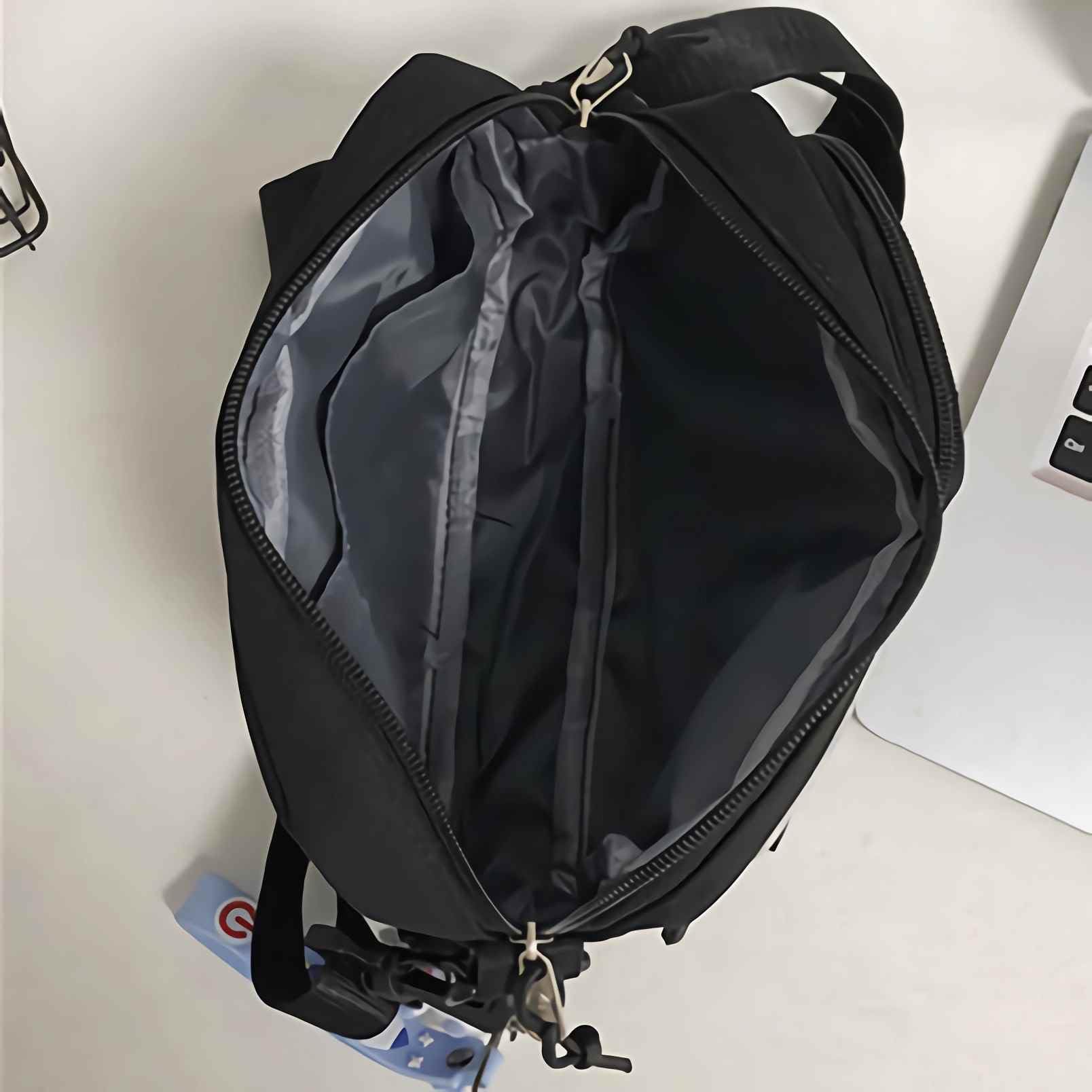 Lefe Liee Men's Black Crossbody Bag - Small Messenger Sling Shoulder Bag for Men | Durable & Stylish | Perfect for Travel, Work & Daily Use | Great Gift for Him