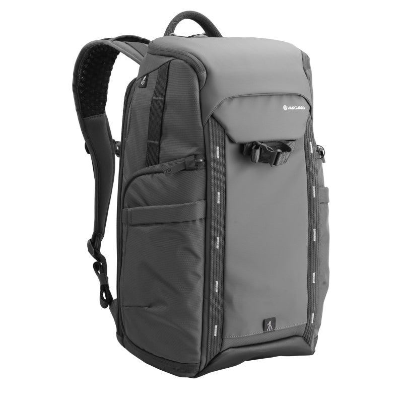 VEO Adaptor R48 Gray Camera Backpack with USB Charging Port & Rear Access - Waterproof DSLR Bag for Photographers, Travel & Outdoor Adventures