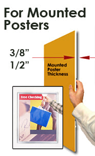 8.5 x 11 Extra Deep Poster Snap Frames - 1 1/4
