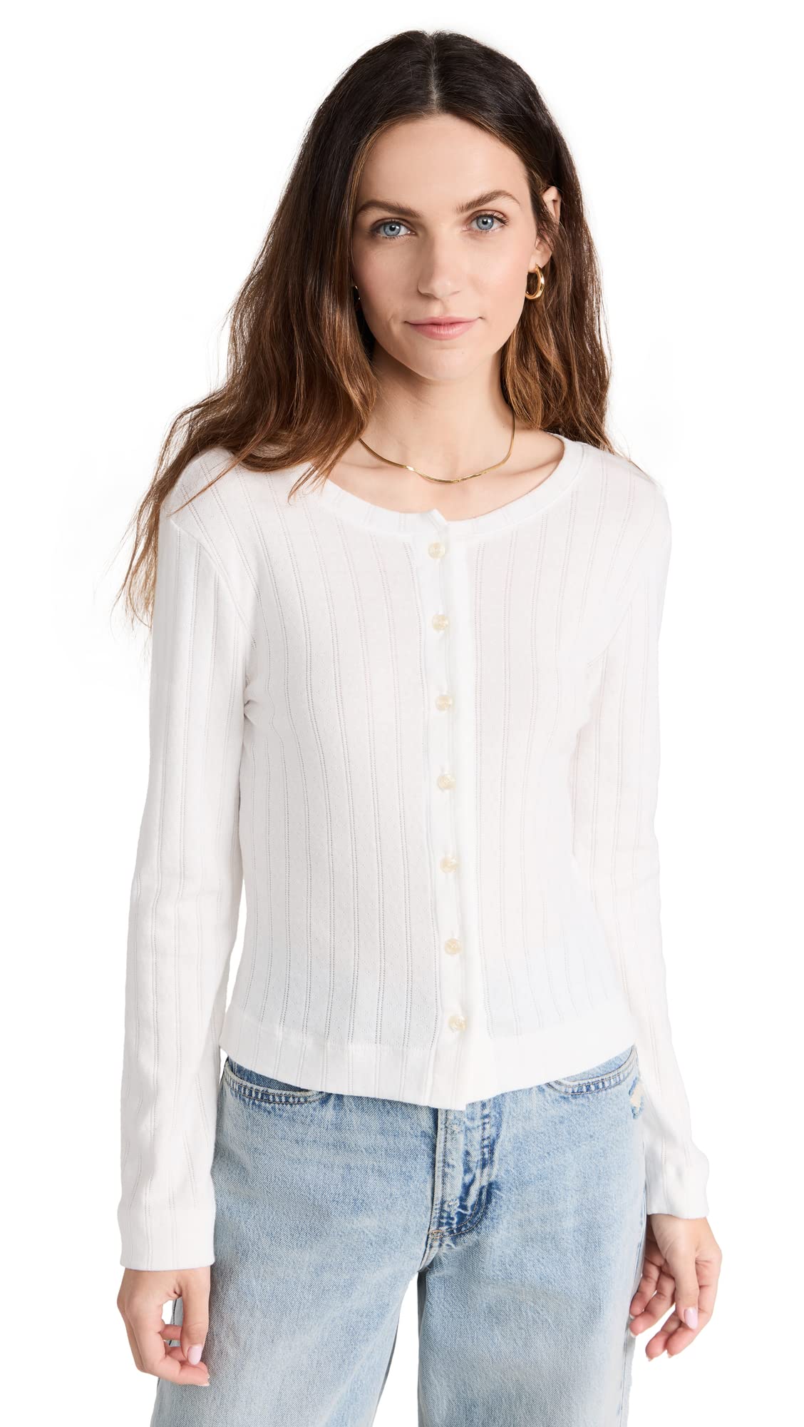 Women's Classic Cardigan Sweater - Soft Knit Open Front Long Sleeve Cardigan for Women - Perfect for Office, Casual Wear & Layering in Fall/Winter