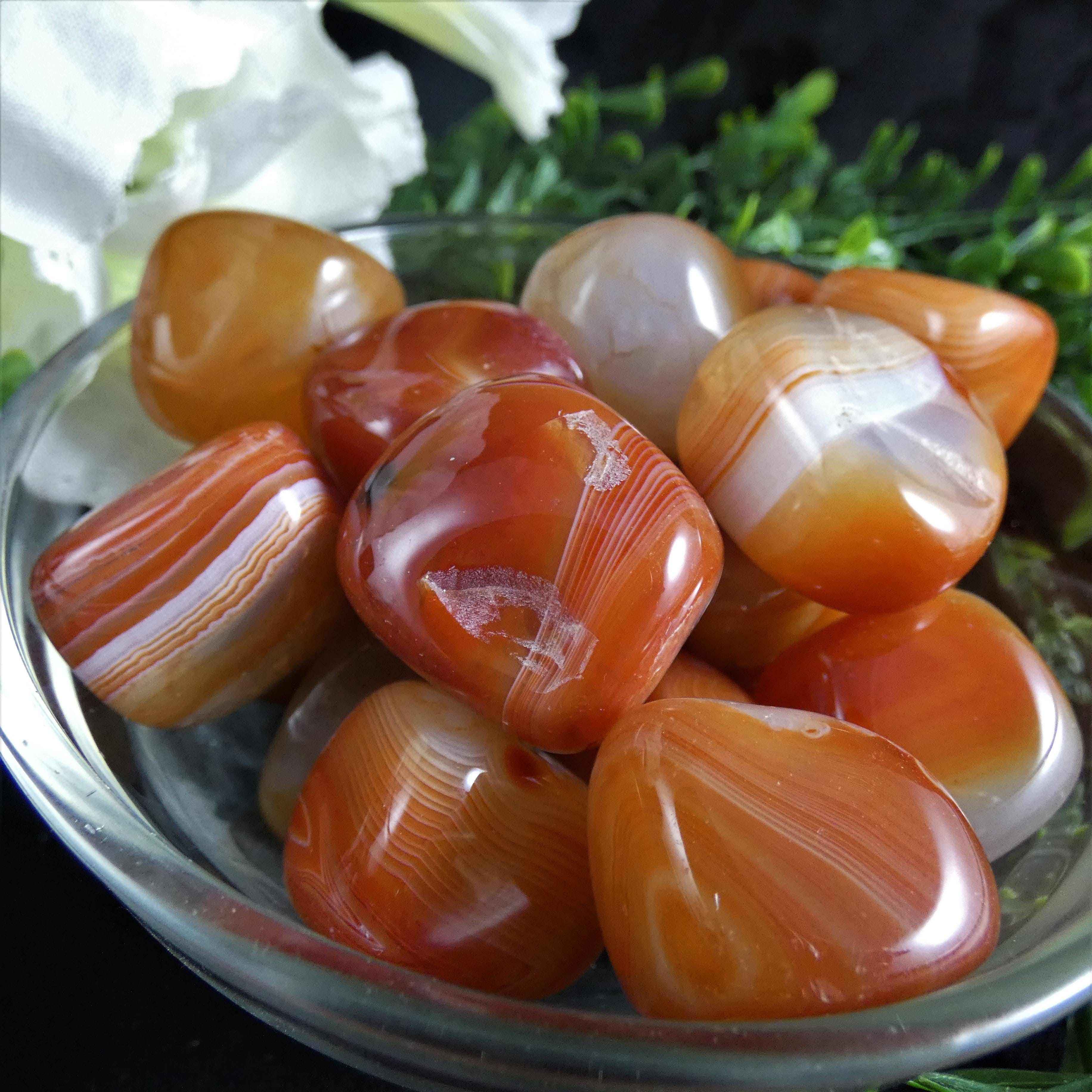 Premium Natural Carnelian Gemstone Beads - AAA Grade for Jewelry Making, Healing Crystals & Meditation - Perfect for Necklaces, Bracelets & DIY Craft Projects