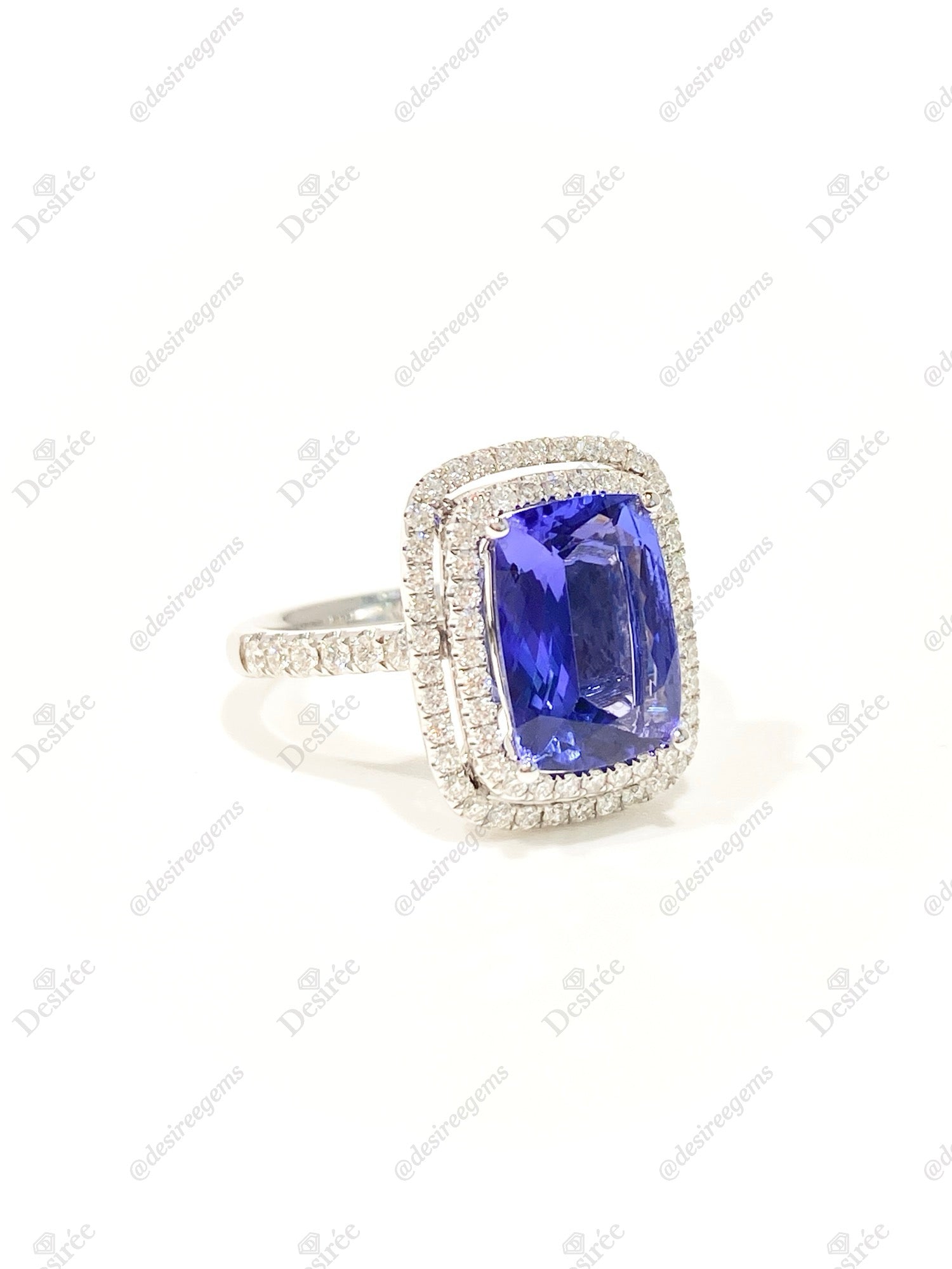 Natural Tanzanite 2.86 Carat Sterling Silver Ring for Women - Elegant Birthstone Jewelry Gift for Anniversary, Engagement & Special Occasions