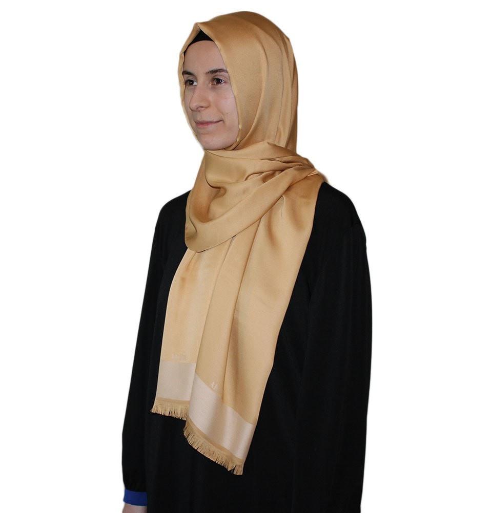 Aker Solid Shawl 1002SLK 962 Golden Beige - Elegant Women's Fashion Scarf for Casual & Formal Wear - Perfect for Office, Parties, and Everyday Outfits