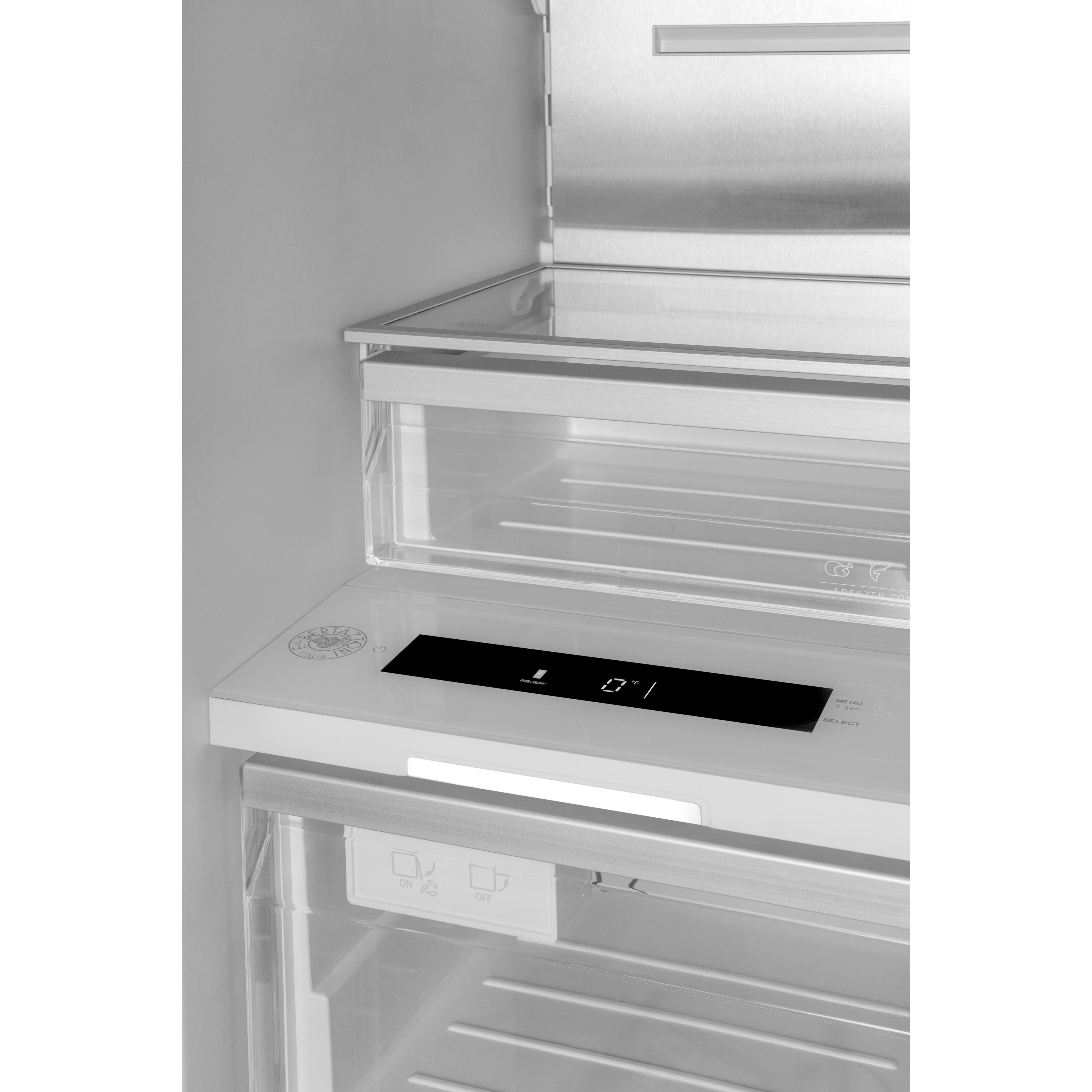 Bertazzoni 18.6 cu ft Upright Freezer REF18FCBIPRV - Energy Efficient Standalone Deep Freezer for Home, Garage & Restaurant Use