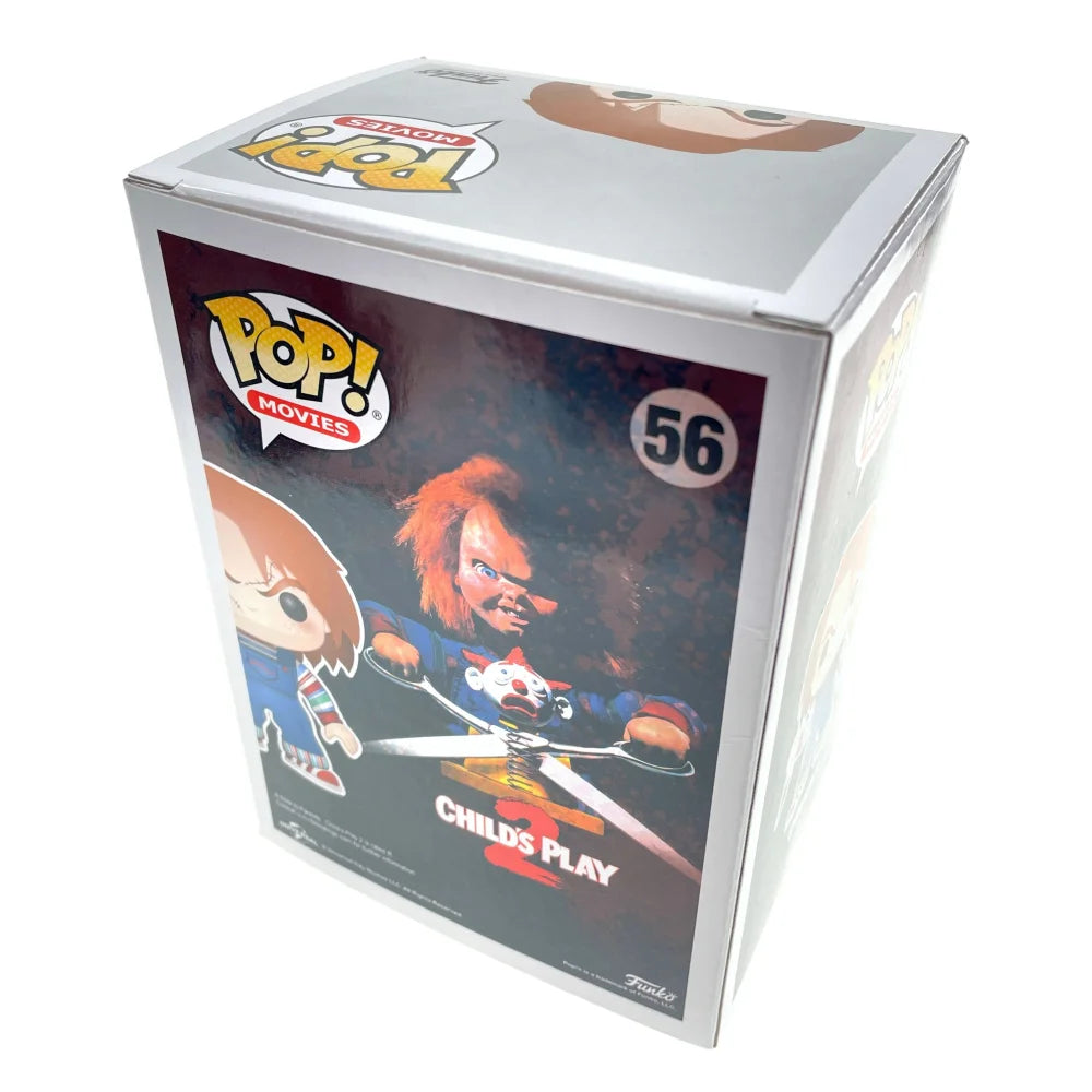 Chucky Funko Pop #56 Signed by Ed Gale, Alex Vincent & Edan Gross - JSA COA Authenticated - Child's Play Horror Collectible - Perfect for Horror Fans & Movie Memorabilia Collections
