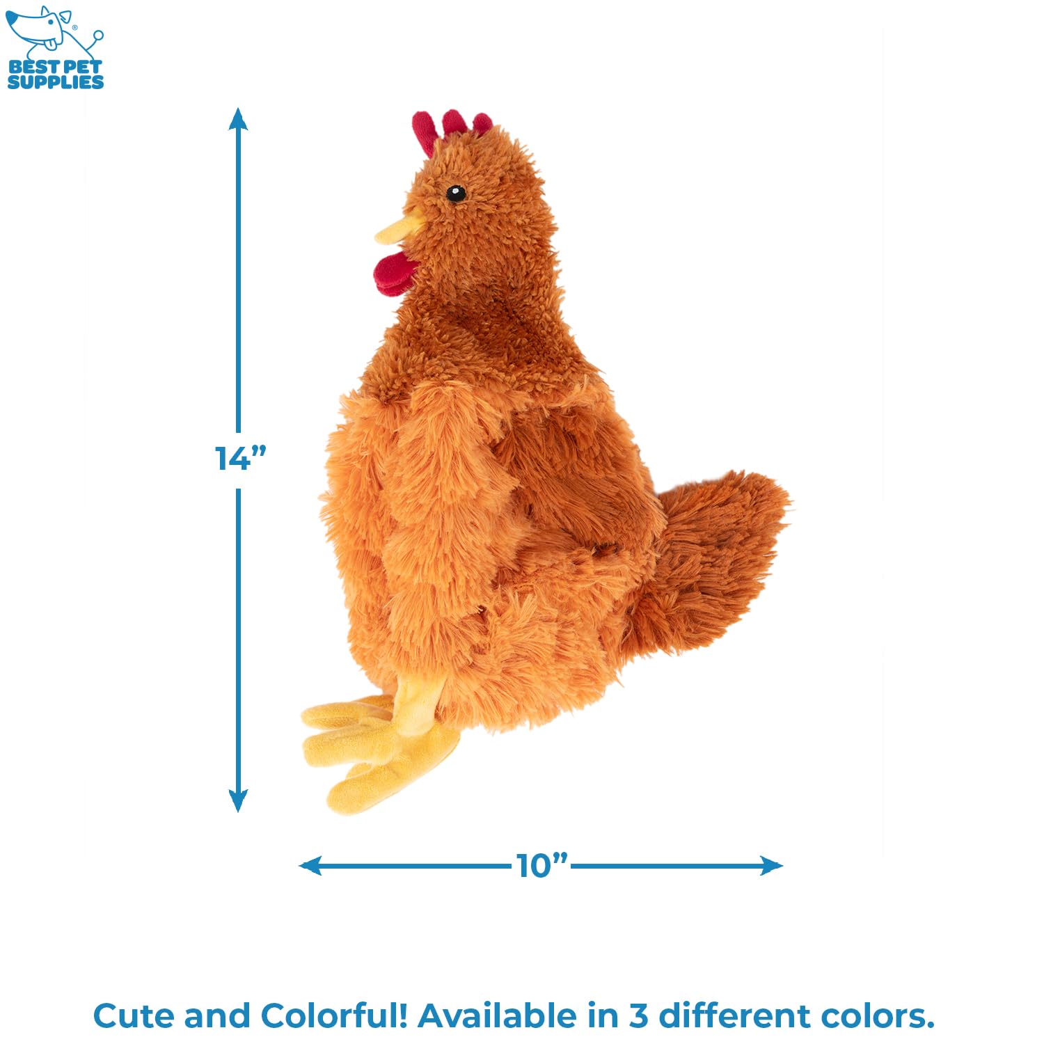 Premium Crinkle Chicken Plush Dog Toy for Interactive Play - Soft & Durable Puppy & Senior Dog Chew Toy, Brown Crinkle Sound Toy for Indoor Play & Training | Perfect for Fetch, Teething, and Cuddling Moments
