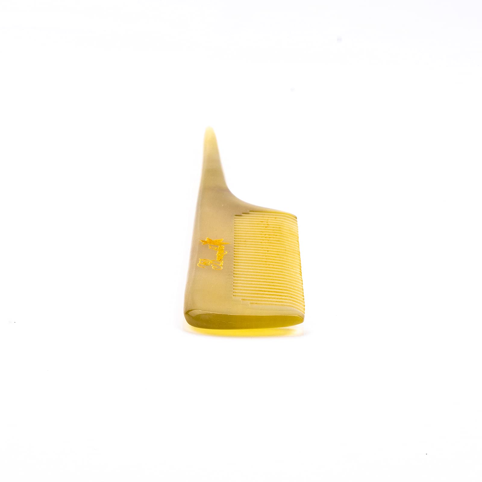 Breezelike Anti-Static Sheep Horn Rat Tail Comb for Smooth Detangling - Perfect for Curly, Wavy & Thick Hair Styling at Home or Salon