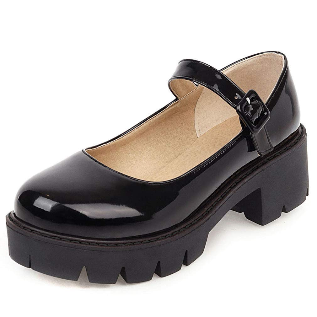 Women's Mary Jane Platform Shoes - Chunky Heel Lolita & Gothic Style Wedges for Cosplay, Vintage Fashion & Daily Wear