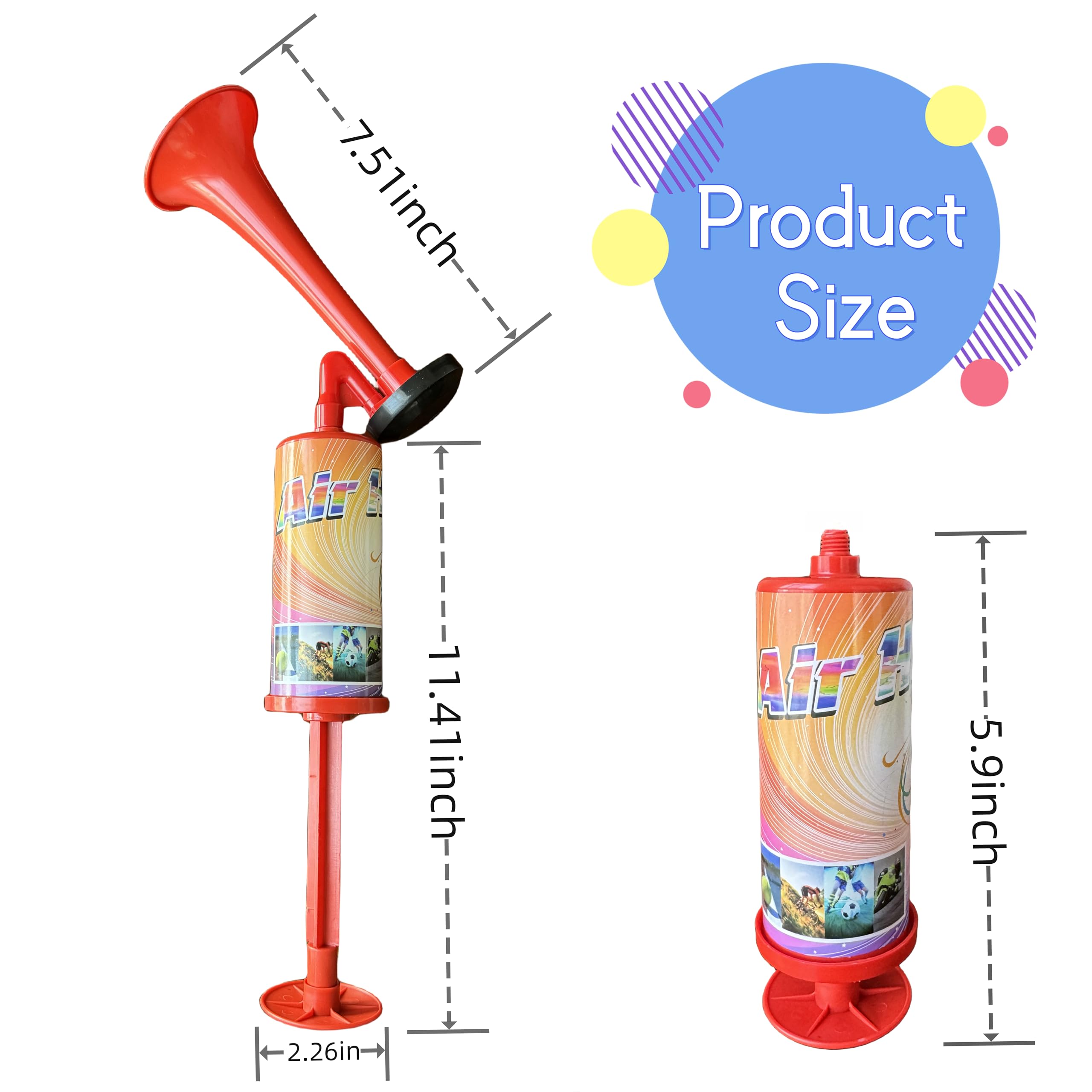 Upgraded Loud Noise Maker Boat Horn - Handheld Air Horn for Safety, Outdoor Sports, Camping, Boating & Emergency Alerts | Durable & Portable