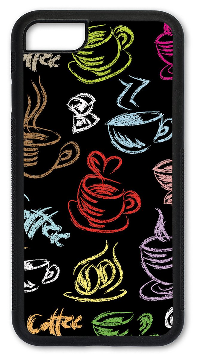 Slim Fit iPhone 6 & 6S Case with Coffee Cup Design - Durable Protective Cover for Apple iPhone 6/6S - Perfect for Everyday Use, Office & Coffee Lovers