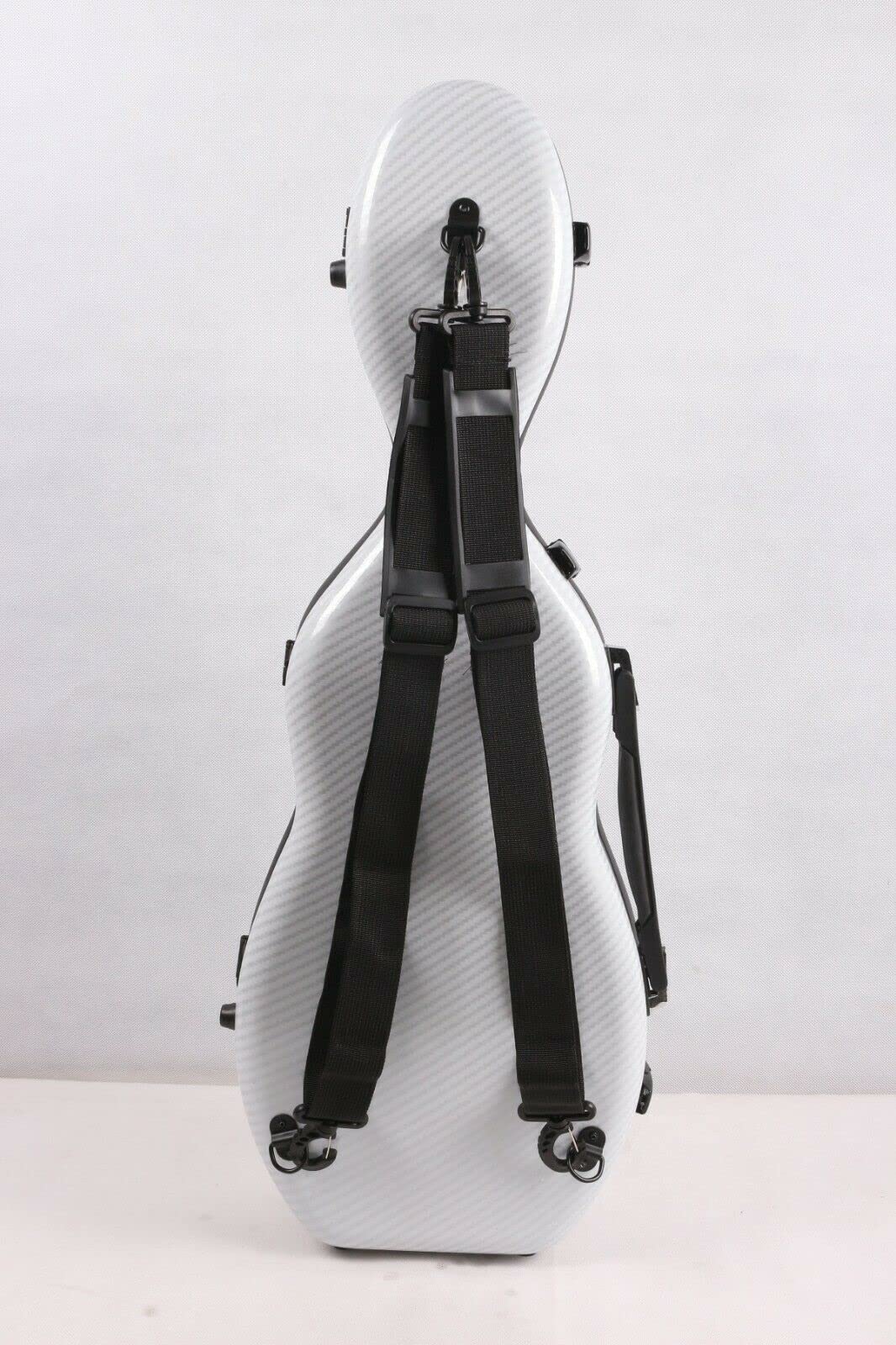 Premium 4/4 Carbon Fiber Violin Case - Lightweight & Durable White Violin Box for Professional Musicians & Travel Protection | Perfect for Concerts, Music Schools & Air Travel