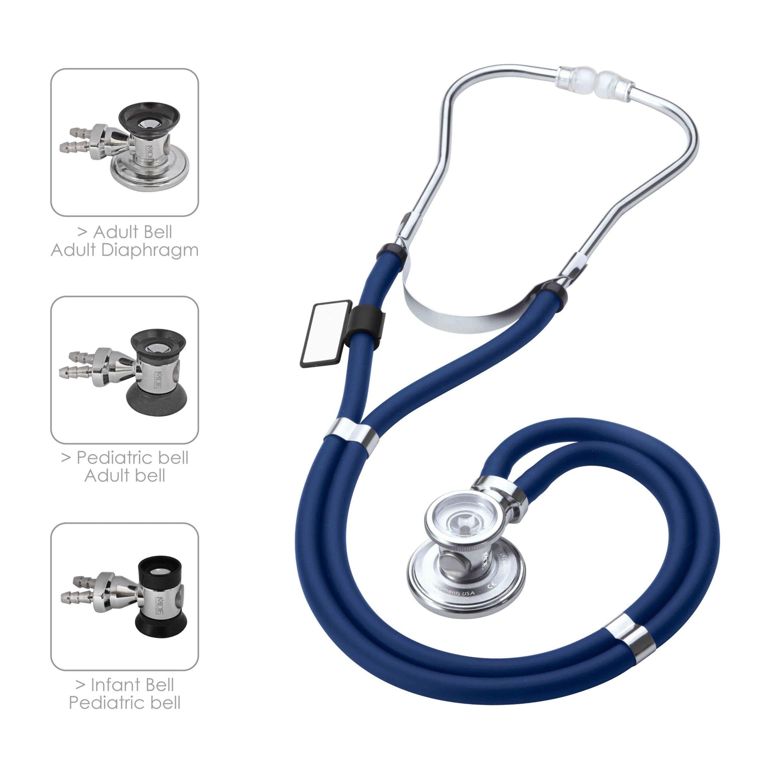 Premium Sprague Rappaport Stethoscope - Royal Blue | Dual Head Chestpiece for Medical Professionals, Nurses & Students | Ideal for Clinical Use, Patient Exams & Emergency Care