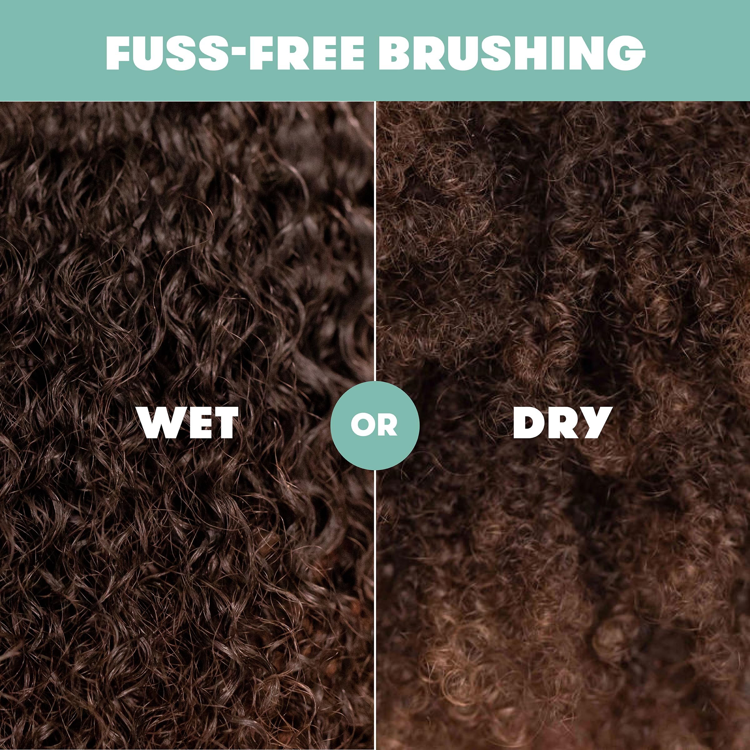Frida Baby Toddler Hair Brush - Strong Bristle Brush for Thick & Curly Hair | Wet or Dry Use | Detangling Hairbrush with Storage Case | Perfect for Daily Grooming & Travel