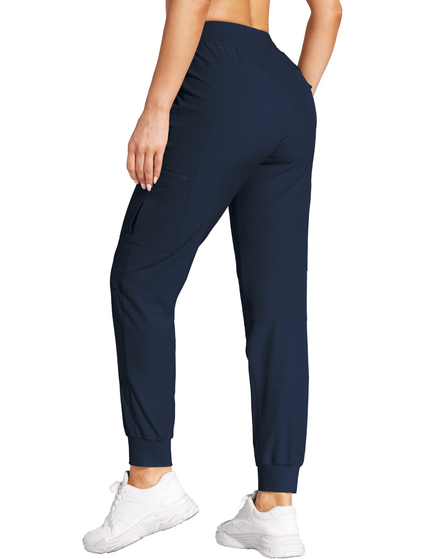 **Women's Lightweight Quick-Dry Cargo Joggers - Water-Resistant Hiking & Travel Pants with Zipper Pockets | Perfect for Outdoor Adventures, Gym & Casual Wear**