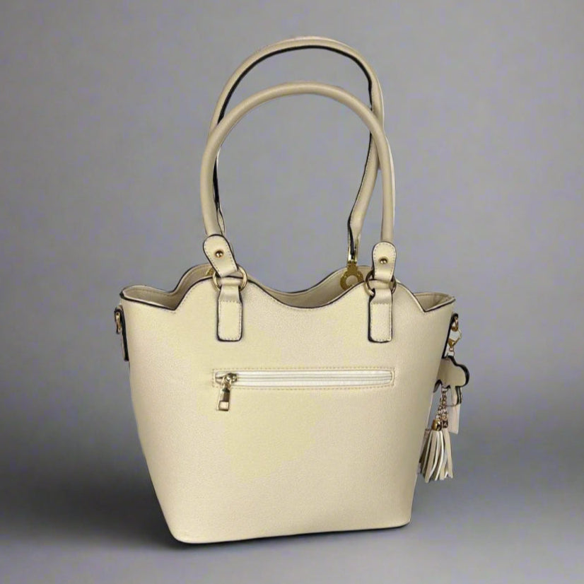 Elegant Italian Two-Handle Handbag with Dragonfly, Floral, and Bow Design - Perfect for Women's Daily Use, Work, and Special Occasions