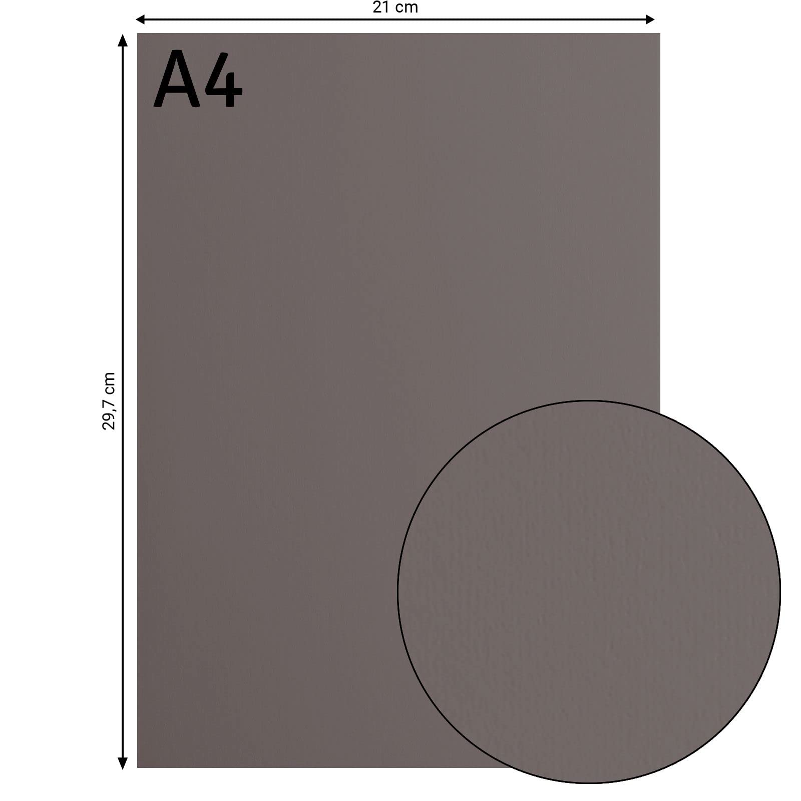 Vaessen Creative Florence Smooth Cardstock - Concrete Grey, 216gsm, 10 Sheets A4 Size for Scrapbooking, Card Making, Die Cutting | Premium Paper Crafts Material for DIY Projects, Invitations & Home Decor