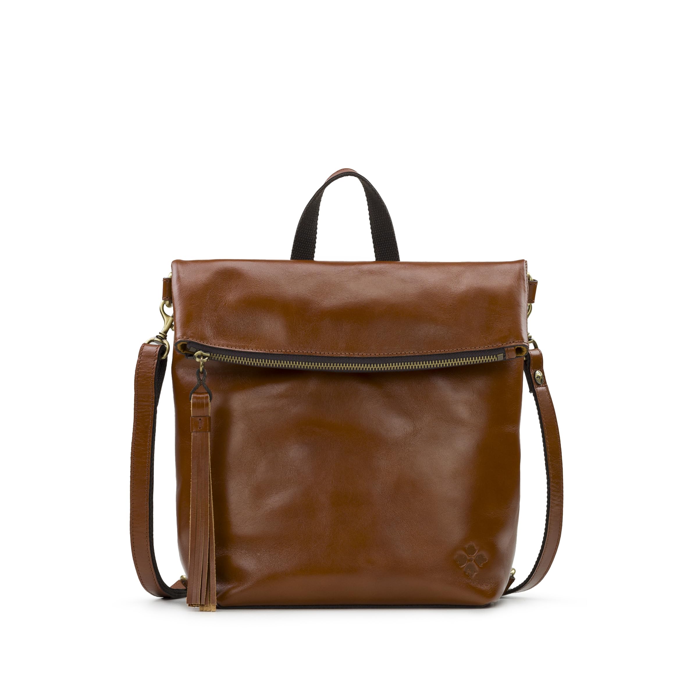 Patricia Nash Luzille 100% Full Grain Leather Backpack for Women - Convertible Backpack Tote - Genuine Leather Backpack Purse & Crossbody Bag in Tan (One Size) - Perfect for Travel, Work & Everyday Use