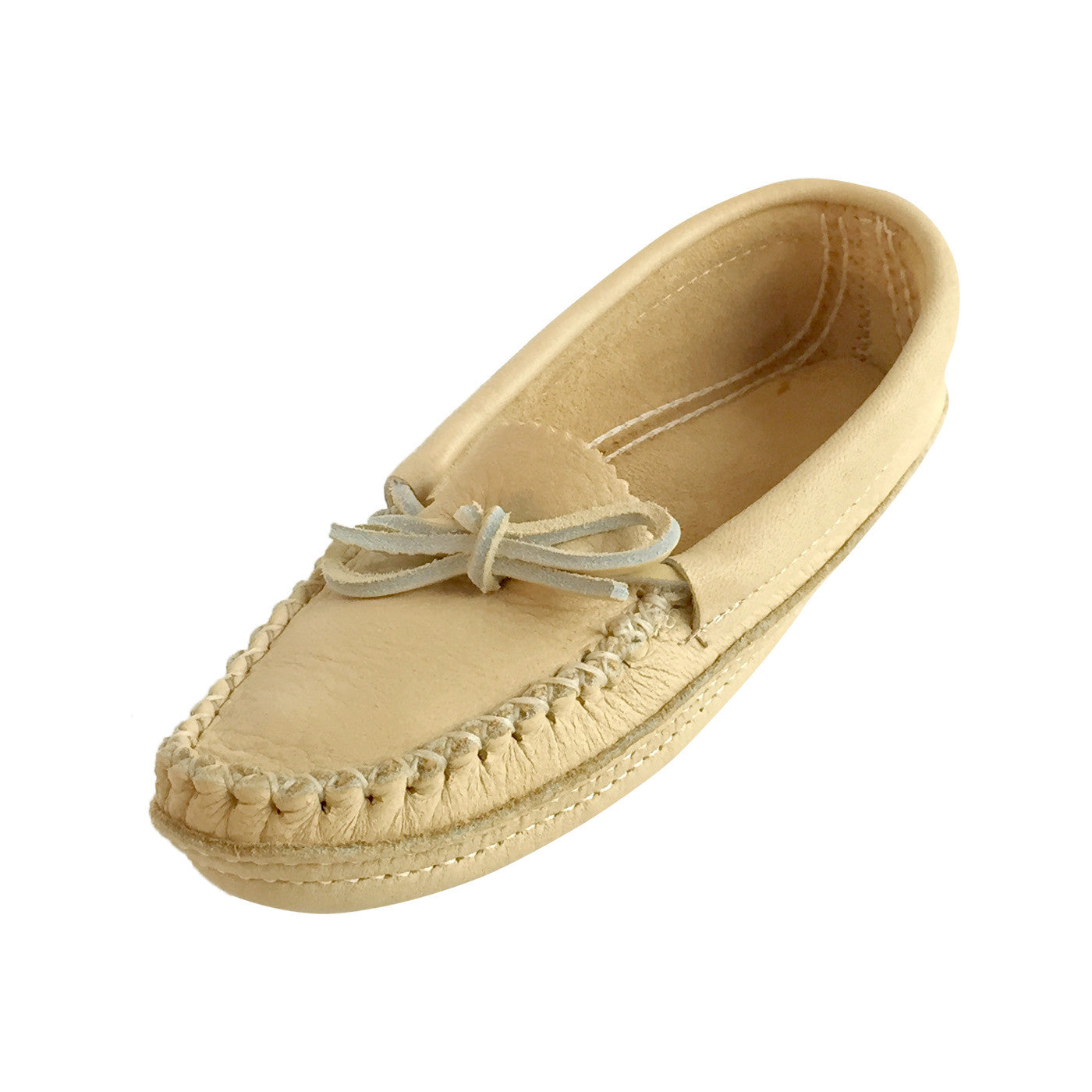 Women's Soft Sole Moose Hide Leather Moccasin Slippers - Cozy Indoor/Outdoor House Shoes for Comfort & Style - Perfect for Home, Lounge & Casual Wear