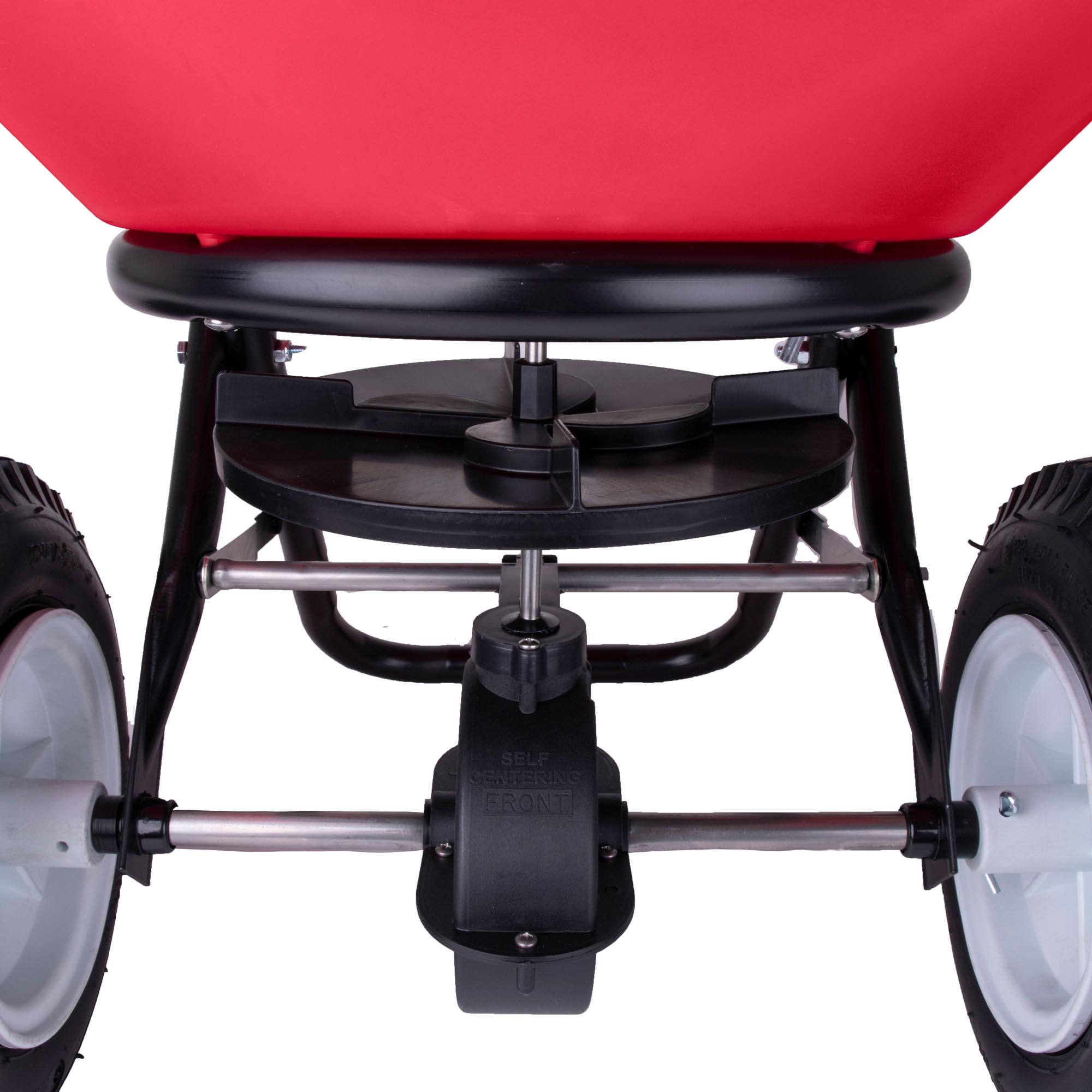 Earthway 2170 Commercial Broadcast Spreader - 100 Lbs Hopper with Pneumatic Tires - Heavy Duty Lawn & Garden Spreader for Fertilizer, Seed, Salt (Ideal for Large Yards, Golf Courses, Landscaping)