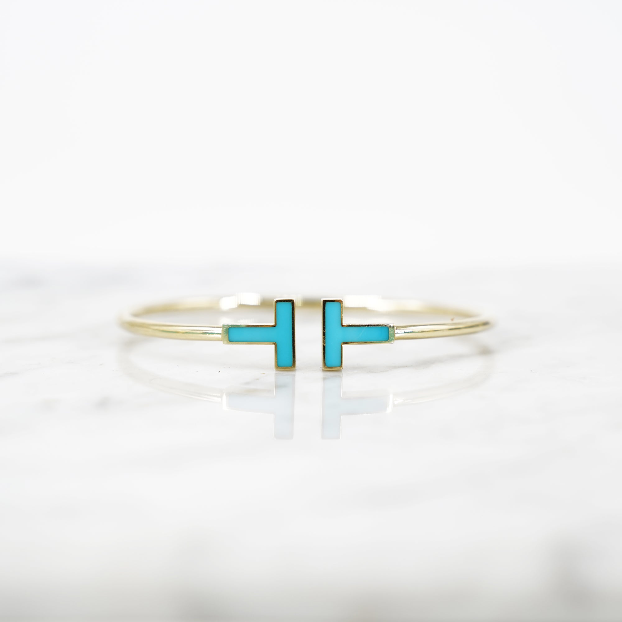 18K Gold Turquoise Wire Wrapped Bracelet for Women - Handmade Boho Jewelry Gift for Birthday, Anniversary & Special Occasions