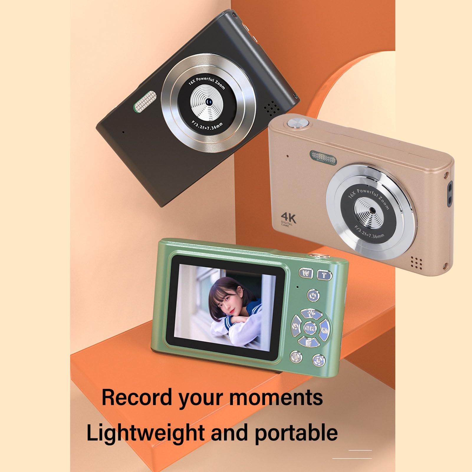 **48MP Compact Digital Camera with 2.4