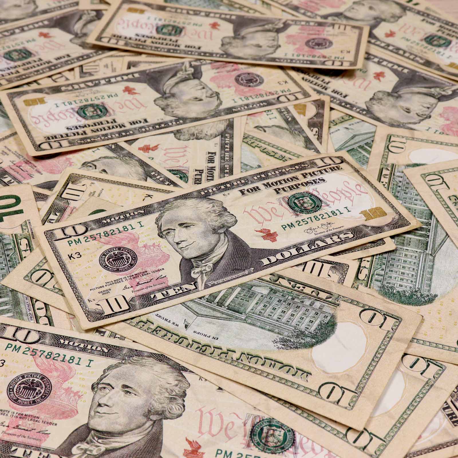 Authentic RealAged™ New Series US Currency Bills - $10 Banknotes for Collectors, Gifts & Educational Use | Perfect for History Buffs, Numismatists & Unique Present Ideas