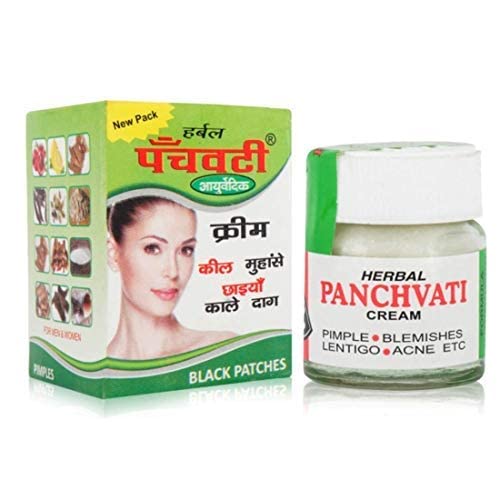 Panchvati Acne Cream 10gm & Onion Hair Oil 100ml - Natural Ayurvedic Skincare & Hair Growth Treatment for Acne, Pimples & Hair Fall - Perfect for Daily Face Care & Scalp Massage