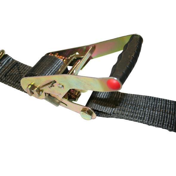 Bulldog Winch Ratcheting Axle Strap - 2 Inch x 10 Feet Heavy Duty Tie Down Straps for Trucks, Trailers & Off-Road Vehicles - Secure Cargo Transport & Towing Accessories