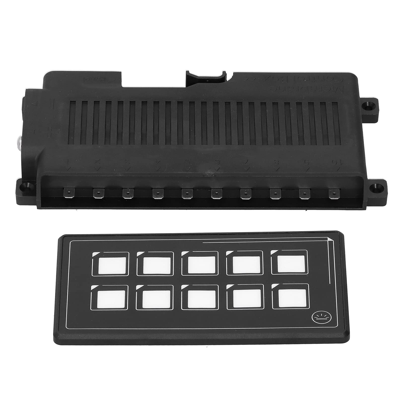 Waterproof Membrane Switch Panel DC 11-30V 60A with Backlight - Heavy Duty Control Module for Horn, Wiper, RV, Boat & Marine Applications