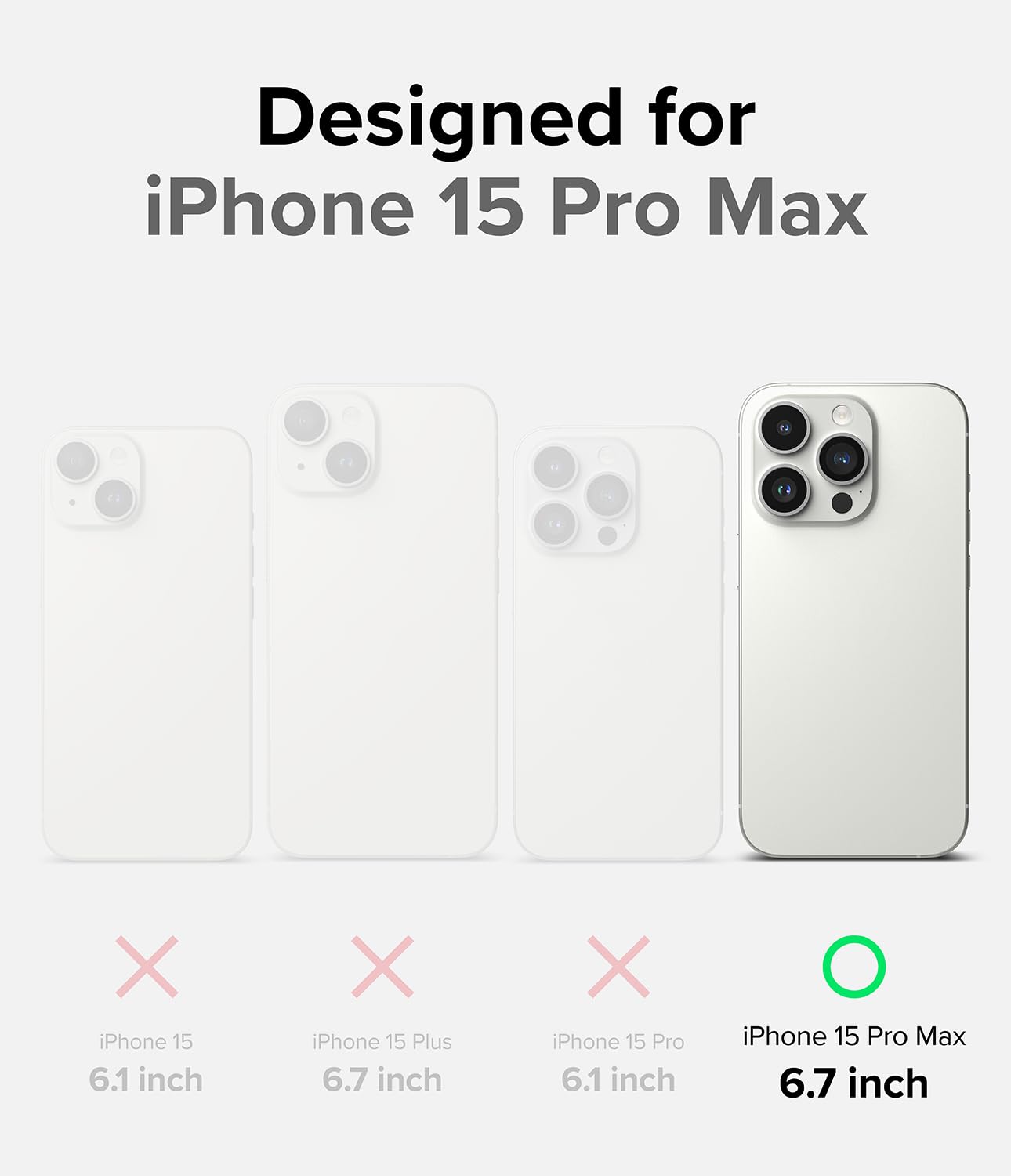 Ringke Fusion Bold iPhone 15 Pro Max Case - Shockproof Translucent Matte Black Cover with Anti-Yellowing & Anti-Fingerprint Coating | Durable Frame Design for Enhanced Grip Protection | Perfect for Outdoor Activities, Work & Daily Use