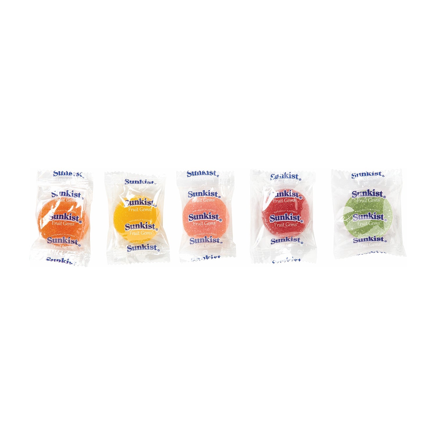 Jelly Belly Sunkist Fruit Gems Candy - 2lb Resealable Bag | Assorted Fruit Flavors | Perfect for Halloween, Party Favors & Office Snacks