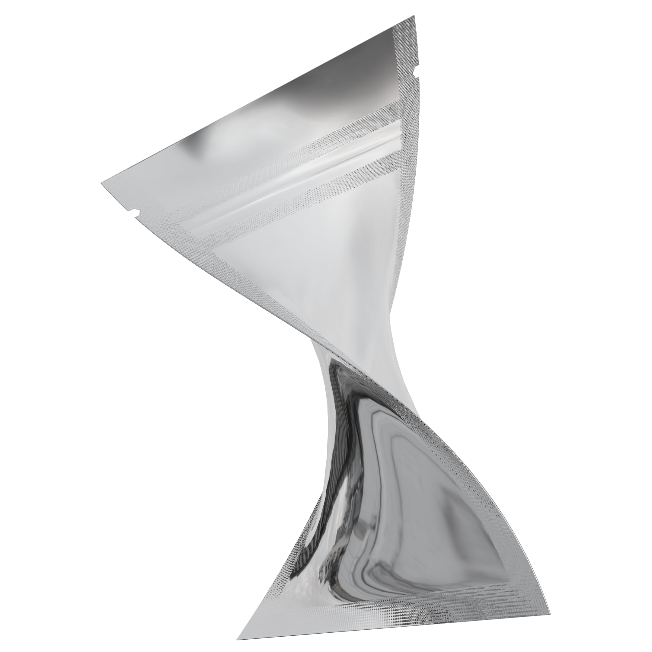 Premium Mylar Barrier Bags with Zipper & Heat Seal - 1000 Pack (Gloss Silver/Clear, 1 Gram - 3