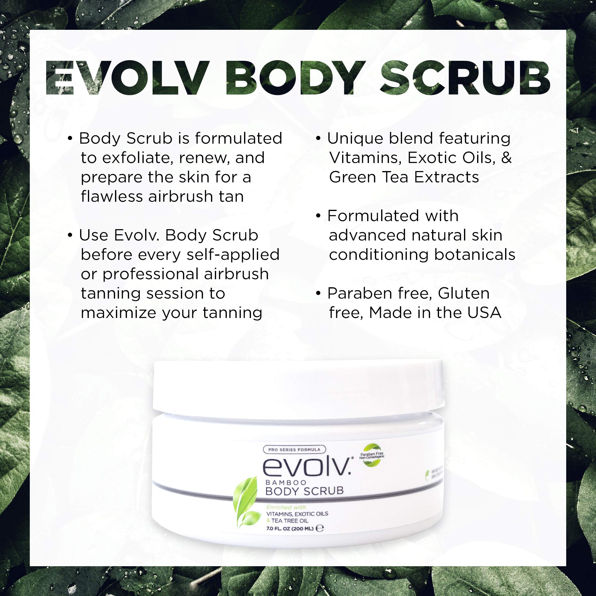 Natural Bamboo Body Scrub with Tea Tree Oil & Exotic Oils - Exfoliating & Moisturizing for Smooth Skin - Perfect for Spa Day & Self-Care Routine