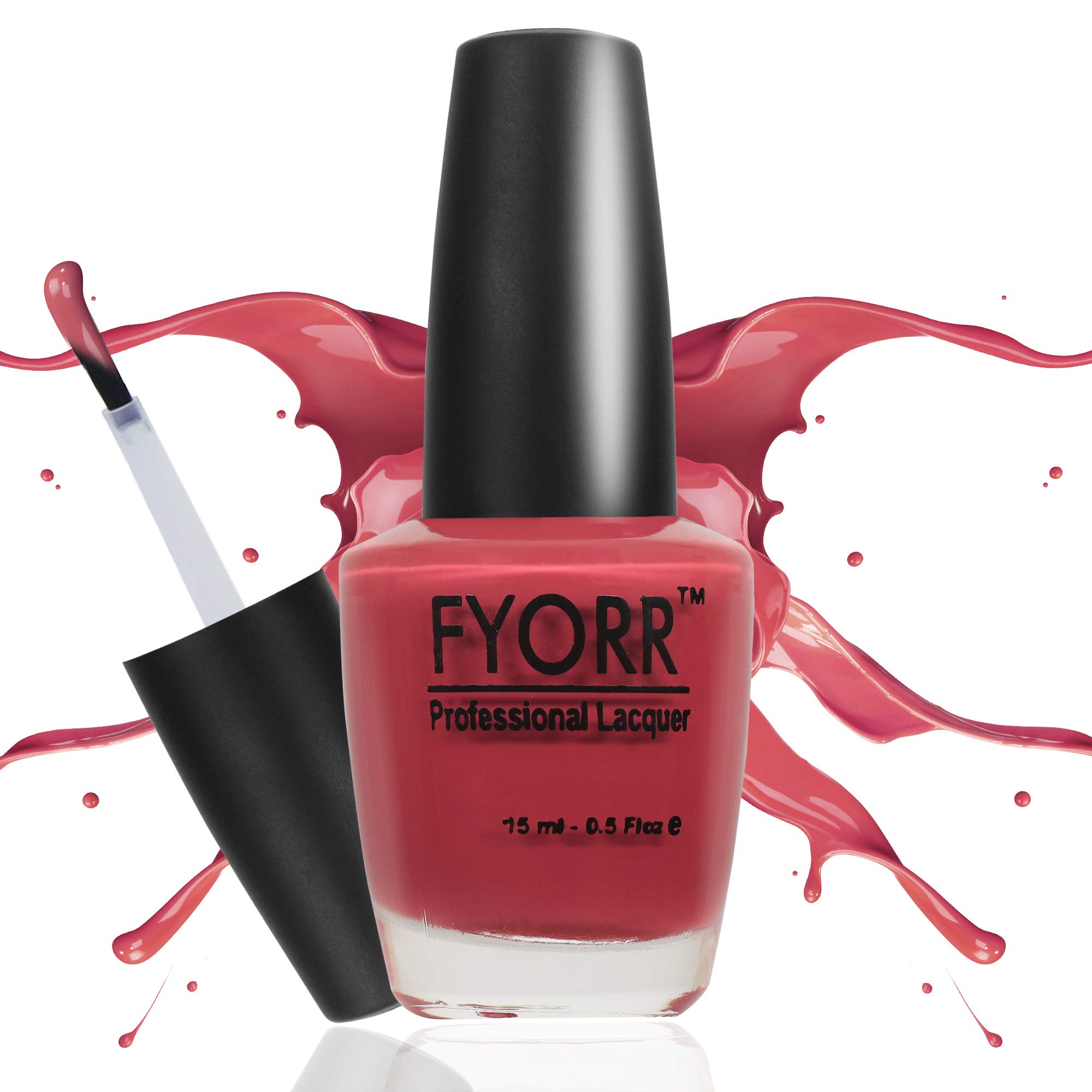 FYORR Red Hot Chic Matte Nail Polish - Long Lasting, Smooth Finish Nail Enamel (15ml) - Perfect for Parties, Weddings & Everyday Wear