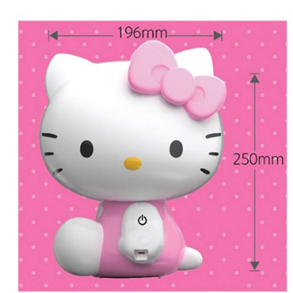 Hello Kitty LED Night Light for Kids - Rechargeable Touch Lamp with USB Charging, Cute Kawaii Nightlight for Baby Girls' Nursery, Bedroom & Toddler Sleep Aid