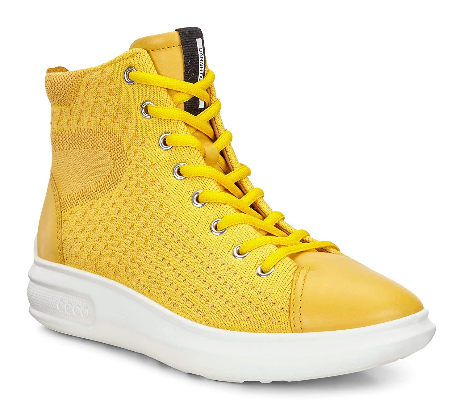 ECCO Women's Soft 3 High Top Sneakers - Comfortable Fashion Shoes for Walking, Running & Casual Wear | Breathable Leather Sneakers for Women