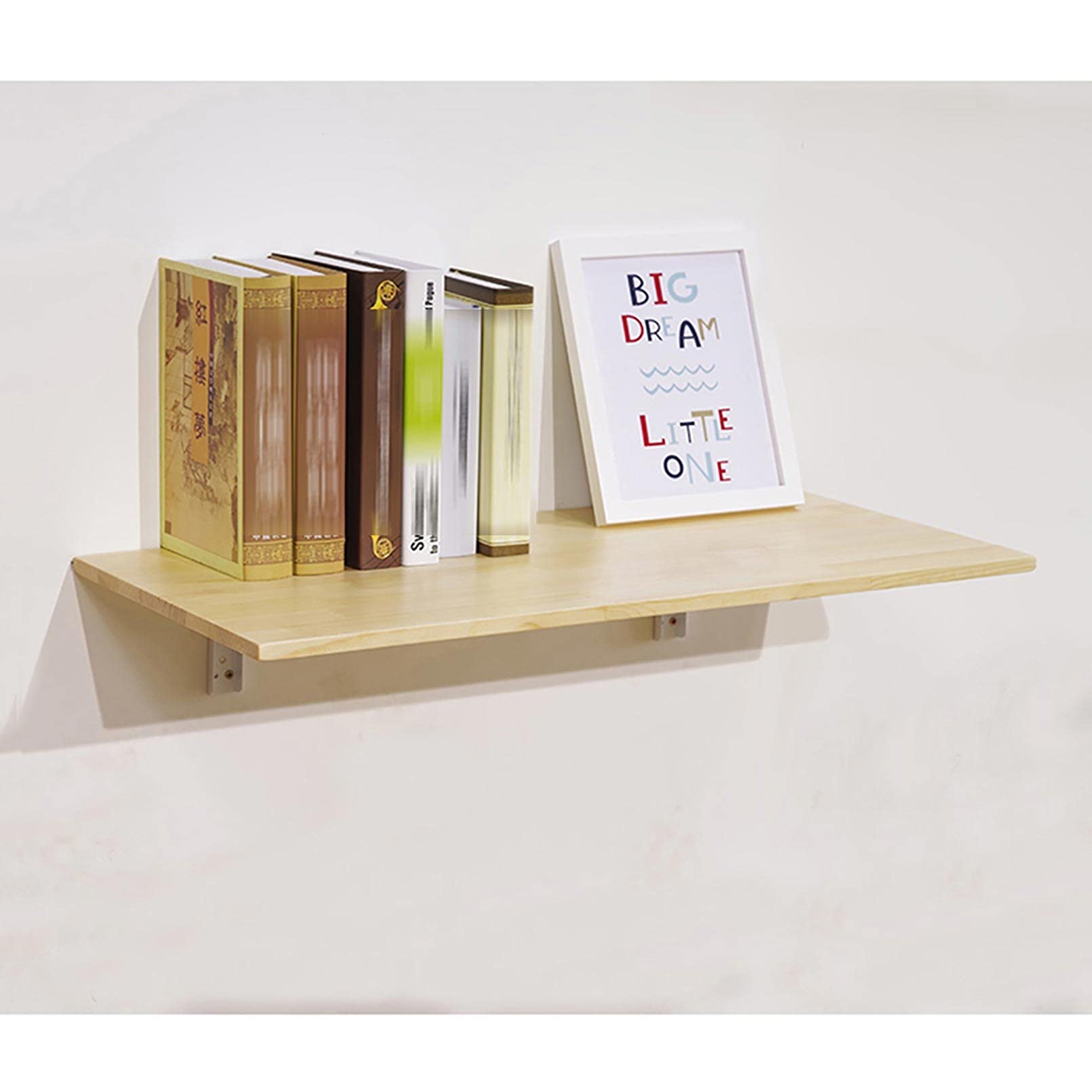 Space-Saving Wall-Mounted Folding Drop Leaf Table - Multi-Functional Laundry Table, Floating Desk for Kitchen, Dining Room, Study & Small Spaces (Multiple Size Options) - Perfect for Apartments, Dorms & Compact Living Areas